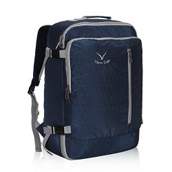 Hynes Eagle 38L Flight Approved Weekender Carry on Backpack, Blue