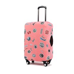 Rainproof Elastic Luggage Protective Cover Suitcase Protector Carry-on and Checked-in Size (Smal ...