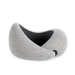 OSTRICHPILLOW GO Travel Pillow with Memory Foam for Airplanes, Car, Neck Support for Flying, Pow ...