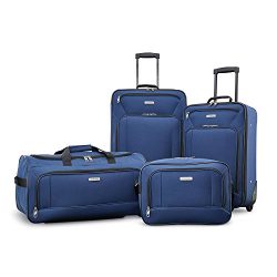 American Tourister Luggage Fieldbrook XLT 4 Piece Set, Navy