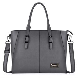 IAITU Laptop Bag, Large Capacity Women Tote Bag Briefcase with Padded Compartment for 15.6 Inch  ...