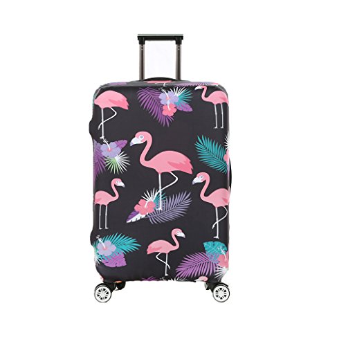 Fvstar Washable Luggage Cover Protector Spandex Suitcase Cover for Travel (L (25-28 inch Luggage ...