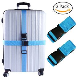 Darller 2/4 PCS Luggage Straps Suitcase Belts Travel Accessories Bag Straps