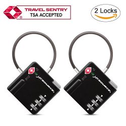 TSA Lock 2pcs Suitcase Luggage Lock Travel Backpack 3-Digit Combination Security Padlock with Op ...