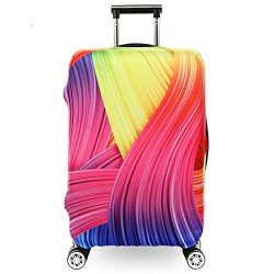 Fvstar Washable Print Luggage Cover Spandex Suitcase Cove Protective Bag 29-32 inch