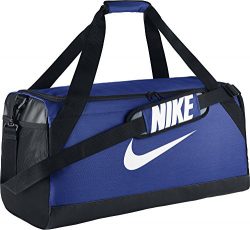 NIKE Brasilia Training Duffel Bag, Game Royal/Black/White, Medium