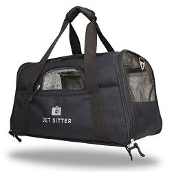 Jet Sitter Super Fly Airline Approved Pet Carrier Bag – TSA Travel Carriers Cat Dog Small Dogs