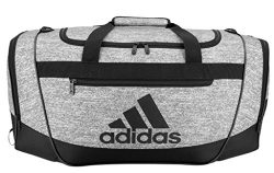 adidas Defender III Duffel Bag, Onix Jersey/Black, Medium