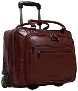 Kenneth Cole Reaction Wheel Fast Double Compartment Top Zip Wheeled Computer Case Overnighter (B ...