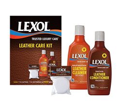 Lexol E301123100 Leather Conditioner and Cleaner Care Kit, 8 oz, For Use on Leather Apparel, Fur ...