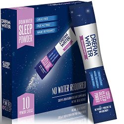 Dream Water Sleep Powder, Best Natural Sleep Aid, Melatonin, GABA, 5-HTP, Snoozeberry – 10 ...