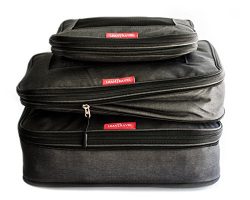 LeanTravel Compression Packing Cubes Luggage Organizers for Travel W/Double Zipper (3) Set ̵ ...