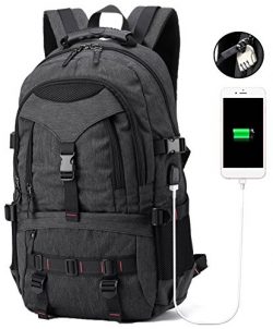 Laptop Backpack Business Anti Theft Travel Backpack with USB Charging Port College School bag fo ...