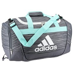 adidas 104385 Defender II Small Duffel Bag, One Size, Onix Looper/Energy Aqua/Onix/White