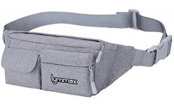 lymmax Fanny Pack 4 Pockets Running Belt Adjustable Water Resistant Waist Bag Pack for Men Women ...