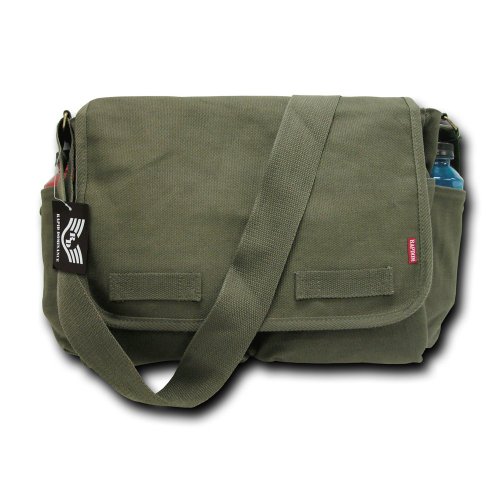 Rapiddominance Classic Military Messenger Bags, Olive - LuggageBee