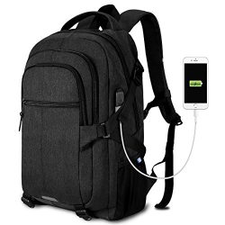 Travel Laptop Backpack 15.6 Inch, Multi-Compartment Laptop Backpack with USB Charging Port,Water ...