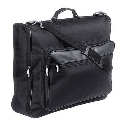 eBuyGB Premium Polyester Folding Garment Bag – Clothing Travel Briefcase with Front Pocket ...