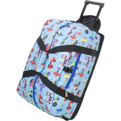 Wildkin Rolling Duffel Bag, Features Telescopic Handle and Moisture-Resistant Lining, Perfect fo ...