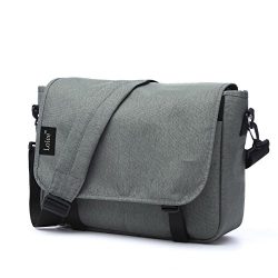 Loiee Canvas Messenger Bag Spill Repellent Retro Shoulder Bag College Crossbody Rucksack with An ...