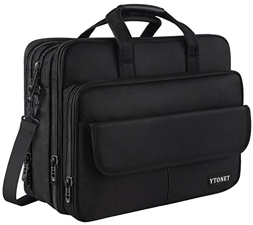 17 inch Laptop Bag, Expandable Large Capacity Briefcase for Women & Men ...