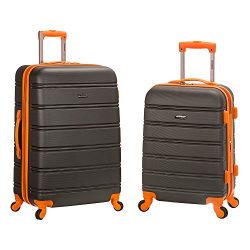 Rockland Luggage 20 Inch and 28 Inch 2 Piece Expandable Spinner Set, Charcoal