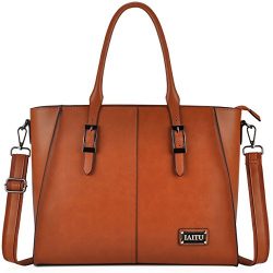 IAITU Laptop Tote Bag,15.6 Inch Crossbody Laptop Bag Casual Work Business Handbag with Smooth Zi ...