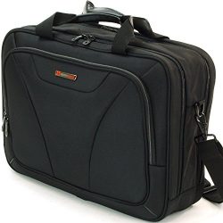 Alpine Swiss Cortland 15.6″ Laptop Bag Organizer Briefcase Black