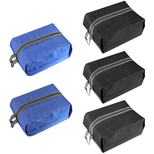 Travel Shoe Bags,IEKA 5 Pack Waterproof Nylon With Zipper Tote Storage ...