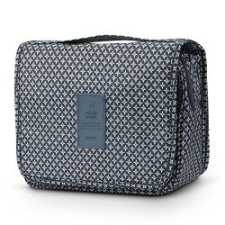 Travel Accessories,Mossio Suitcase Dividers Printed Pattern Toiletry Bag for Kids Navy Star