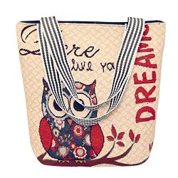 Hot Sale!New!Todaies,Women’s Owl Bags Canvas Cartoon Handbag Shoulder Messenger Bag Ladies ...