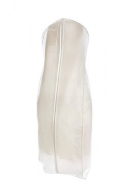 Bags for Less White Wedding Gown Travel & Storage Garment Bag By Soft, Breathable, Durable,  ...