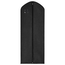 MaidMAX Extra Long Garment Bag Suit Cover with a Transparent Label Holder, Zipper and Inside Poc ...
