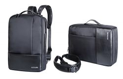 Convertible Backpack Messenger Bag Business Briefcase Shoulder bag Laptop Case Handbag Multi-fun ...