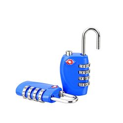 TSA Locks for Luggage Suitcase School Gym Locks Zinc Alloy 4 Digit 2 pack Travel Suitcase Baggag ...