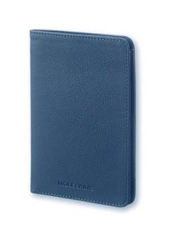 Moleskine Lineage Leather Passport Wallet Blue