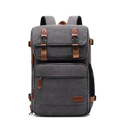 Amzbag Laptop Bag Convertible Backpack Messeng bag Laptop Case 17 Inches Water-resistance Canvas ...