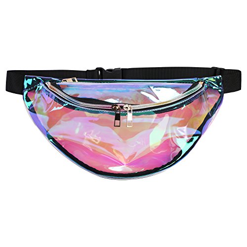 Promover Waist Bag Casual Bag Holographic Fanny Pack for Women Easy use 80’s 90’s Gi ...