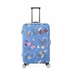 Fvstar Washable Luggage Cover Protector Spandex Suitcase Cover for Travel (M (22-24 inch Luggage ...