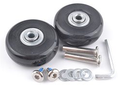 2 Set Luggage Suitcase Replacement Wheels Axles 30 Deluxe Repair 50*18mm