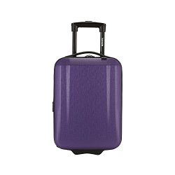 kensie 17″ Under Plane Seat Carry-On Luggage with Cup and Phone Convenience Holder, Purple ...