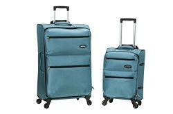 Rockland Gravity 2 Pc Light Weight Luggage Set, Turquoise