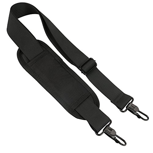 Laptop Shoulder Strap, Adjustable Bag Strap with Pad for Briefcase – Black