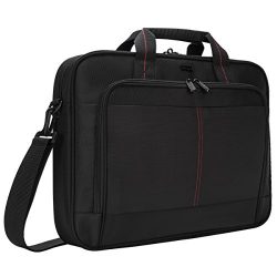 Targus Classic Slim Laptop Bag for 16-Inch Laptops, Black (TCT027US)