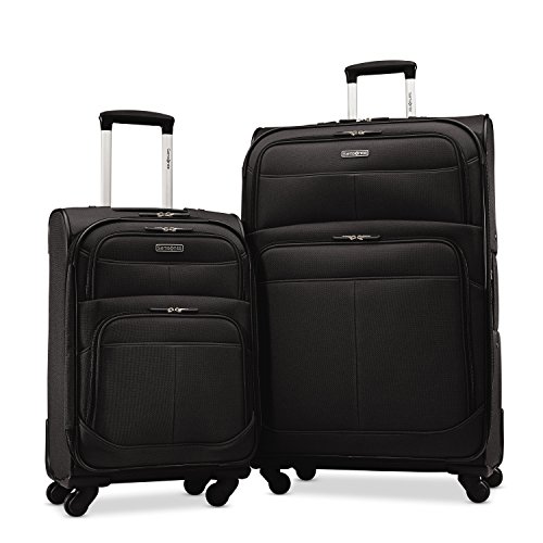 Samsonite Upspin Lightweight Softside Set (21″/29″), Only at Amazon, Black