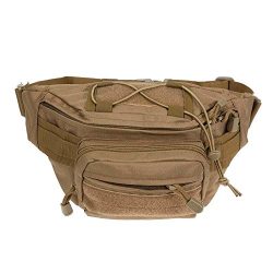 Stylish simplicity,Leisure,Waterproof Oxford Outdoor Wallet Chest Pack Waist Bag(Khaki) FINIFLY