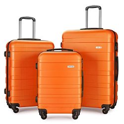 Luggage Set Spinner Hard Shell Suitcase Lightweight Carry On – 3 Piece (20″ 24″ ...