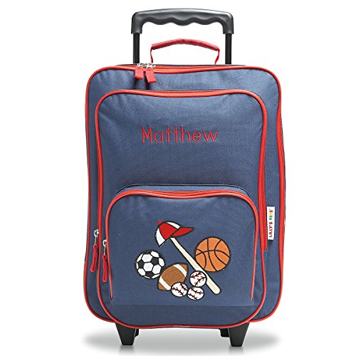 All Sports Personalized Kids Rolling Luggage - 5&quot; x 12 x 16.75&quot;H, Kids Travel Bag - LuggageBee ...