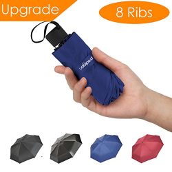 Prodigen Travel Mini Umbrella Windproof UV Folding Compact Umbrella Portable Lightweight Sun &am ...