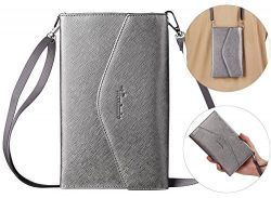 Travelambo Rfid Blocking Passport Holder Wallet & Travel Wallet Envelope 7 Colors (grayish g ...